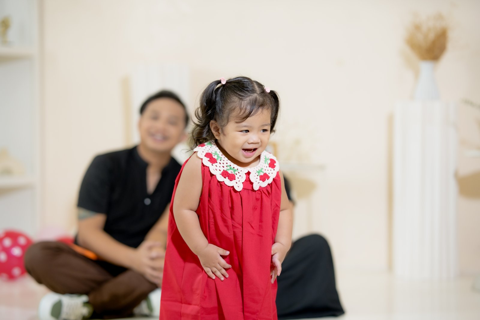 Tala laughing