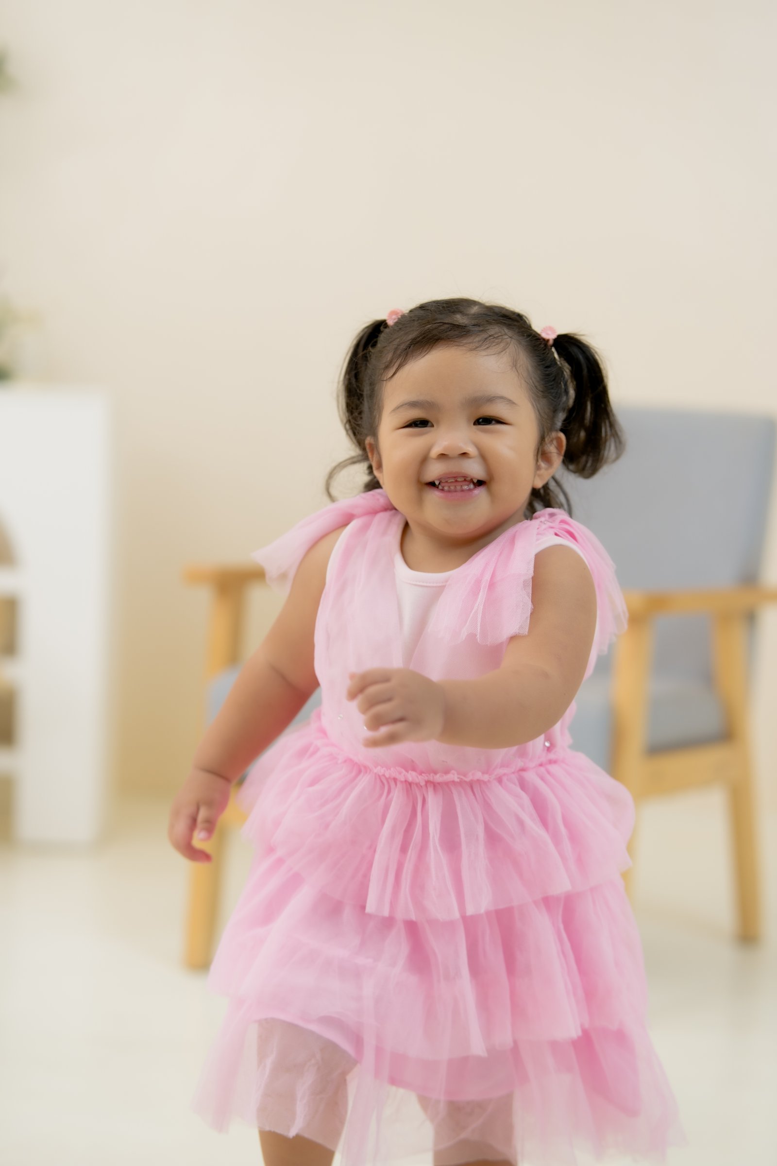 Tala taking first steps